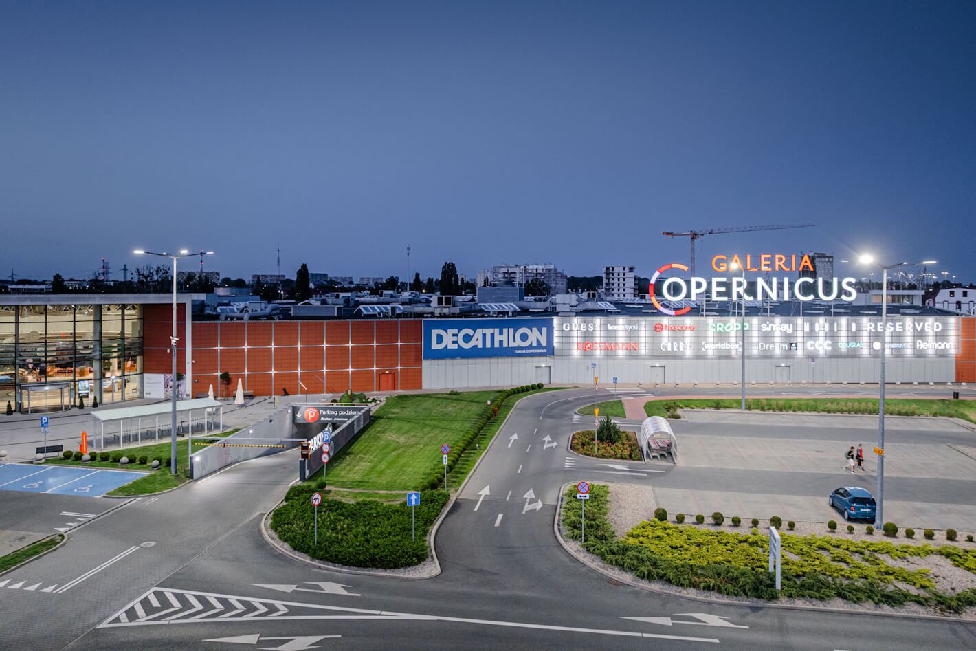 Galeria Copernicus Toruń – Modernisierung der Parkplatzbeleuchtung
