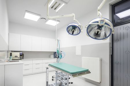 Tierklinik Smartvet: LED-Leuchten im Reinraum des Behandlungsraums