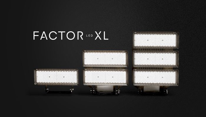 Factor LED XL – die neue Generation leistungsstarker Flutlichtstrahler