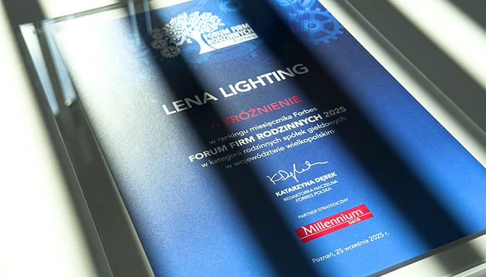 Lena Lighting unter den Wachstumsführern – Auszeichnung im Forbes-Ranking!