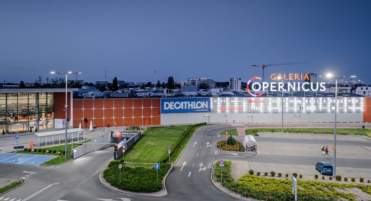 Galeria Copernicus Toruń – Modernisierung der Parkplatzbeleuchtung